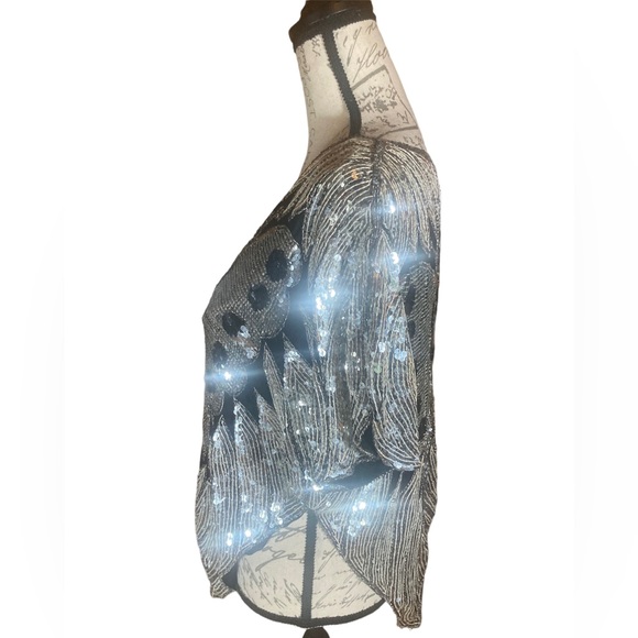 Vintage butterfly sequin top - Picture 6 of 9